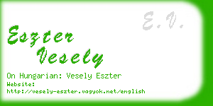 eszter vesely business card